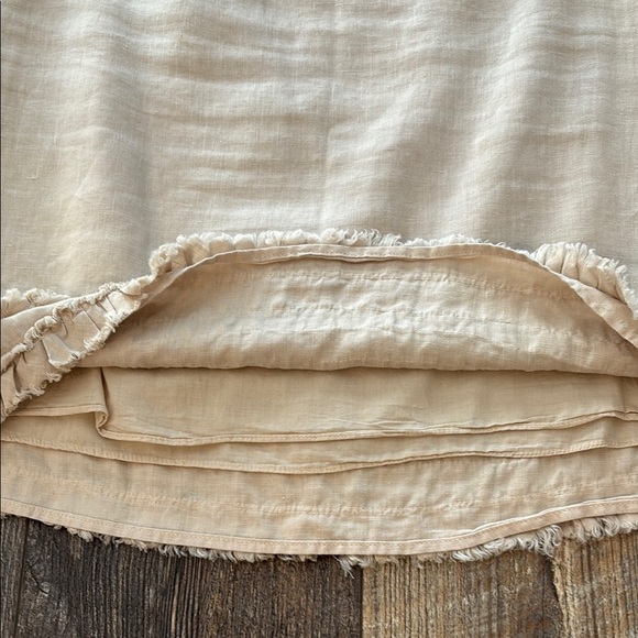 HP🎉 Tommy Bahama Linen Two Palms Ruffled Skirt 4 - Picture 5 of 6